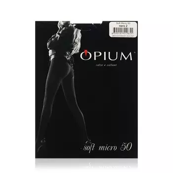 Женские колготки Opium Soft Micro 50den Nero 2 размер