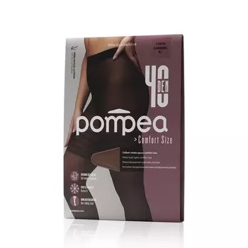 Женские колготки Pompea Comfort Size 40den Creme Caramel 5 размер