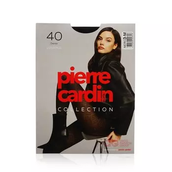 Женские колготки с рисунком Pierre Cardin Losange 40den Nero 3 размер