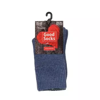 Женские махровые носки Good Socks Winter Синий р.35-40