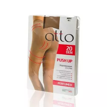 Женские моделирующие колготки Atto Push Up 20den Miele 4 размер