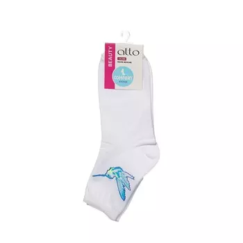 Женские носки Atto C1428 трикотажные , белые , р.23-25