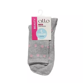 Женские носки Atto C1485 , трикотажные , серые , р.23-25