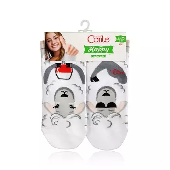 Женские носки Conte Happy 18С-227СП трикотажные , р.23-25 , Бежевый