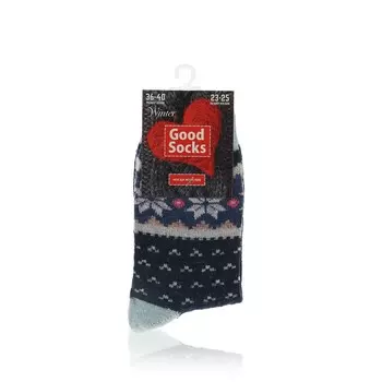Женские носки Good Socks AW 19/21, WAT81266-66 " Снежинки " с имитацией шерсти