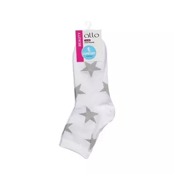 Женские носки с люрексом Atto C1263 Белый р.23-25