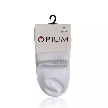 Женские носки с люрексом Opium 4WM-1 , Белый , р.23