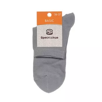 Женские однотонные носки Брестские Basic Светло-серый р.36-37