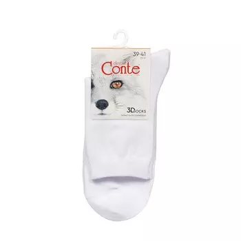 Женские однотонные носки Conte Elegant Белый р.39-41