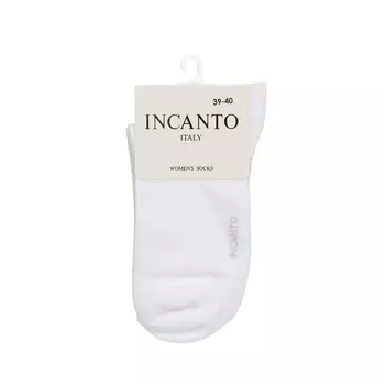 Женские однотонные носки INCANTO IBD733003 Bianco р.39-40