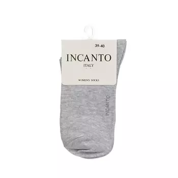 Женские однотонные носки INCANTO IBD733003 Grigio Chiaro р.39-40