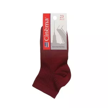 Женские однотонные носки Opium Cinema " Лапша " Бордо р.23