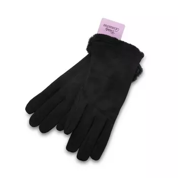 Женские перчатки Atto нубук Черный M