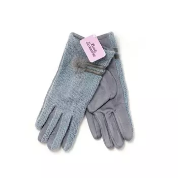 Женские перчатки Atto , помпон , M