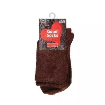 Женские плюшевые носки Good Socks Winter Коричневый р.35-40