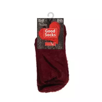 Женские плюшевые носки Good Socks Winter Вишневый р.35-40
