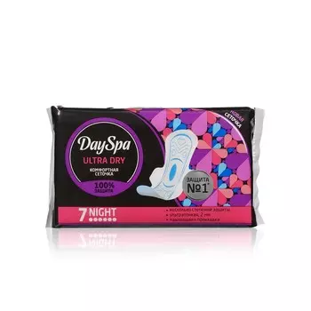 Женские прокладки Day Spa Ultra Dry Night 7шт