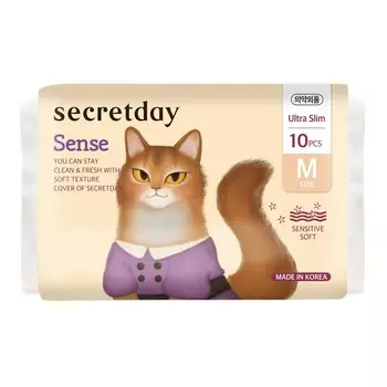 Женские прокладки Secretday Sense M 10шт