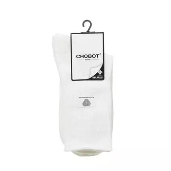 Женские шерстяные носки Chobot " рубчик " Кремовый р.25