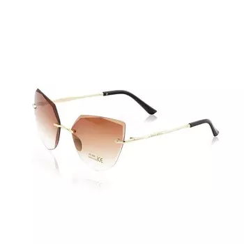 Женские солнечные очки Ameli киски без оправы коричневые