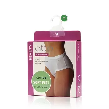 Женские трусы Atto Beauty Classic Briefs , Белый , M