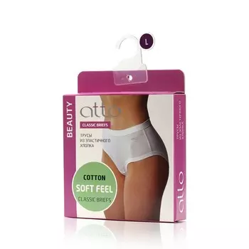 Женские трусы Atto Beauty Classic Briefs , Белый , L