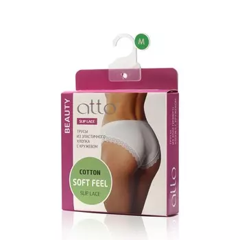 Женские трусы Atto Beauty Slip Lace , Белый , M