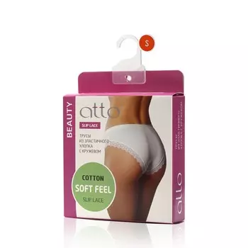 Женские трусы Atto Beauty Slip Lace , Черный , S