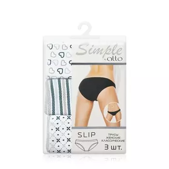 Женские трусы Atto Simple TK-40 , S , 3шт