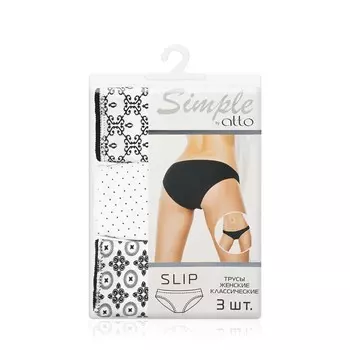Женские трусы Atto Simple TK-57 , XL , 3шт