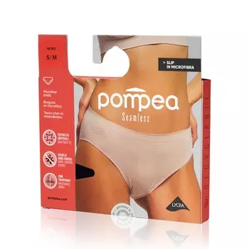 Женские трусы Pompea Seamless Slip , Nero , S/M