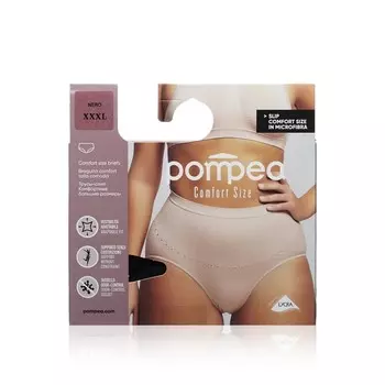 Женские трусы Pompea Slip Comfort Size Nero XXXL