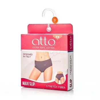 Женские трусы - слипы Atto с ажурной резинкой белые S