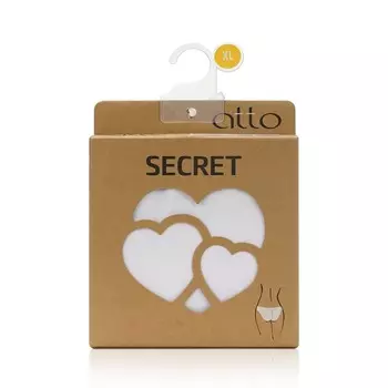 Женские трусы - слипы Atto Secret , Белый , XL