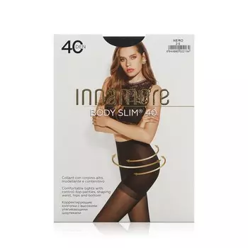 Женские утягивающие колготки Innamore Body Slim 40den Nero 2 размер
