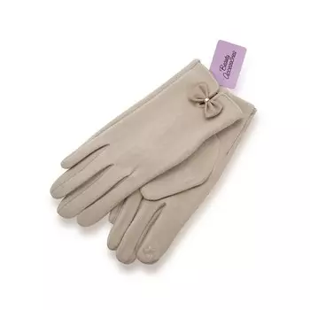 Женские замшевые перчатки Atto с бантиком M