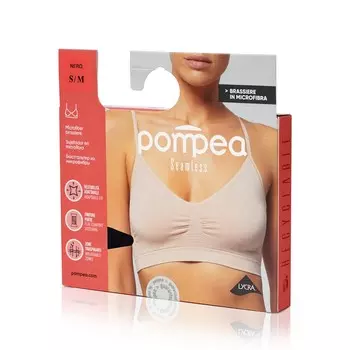 Женский бюстгалтер Pompea Seamless Brassiere , Nero , S/M