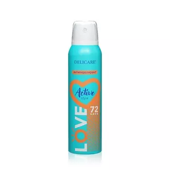 Женский дезодорант - антиперспирант Delicare Love " Active Style " 150мл