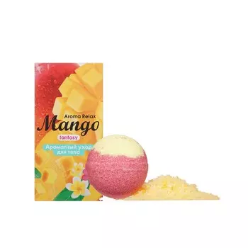 Женский подарочный набор ( бурлящий шар для ванн Delicare 130г + соль для ванн Манго 100г )