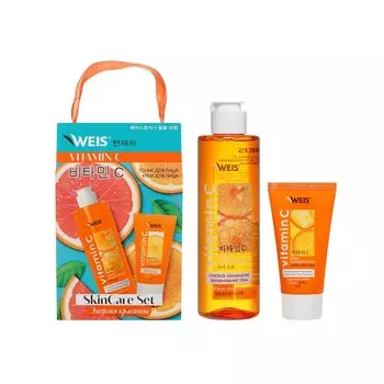 Женский подарочный набор WEIS Vitamin C ( тоник для лица 250мл + антивозрастной крем для лица 50мл )