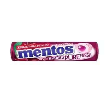 Жевательная резинка Mentos Pure Fresh " Вишня " 15,5г
