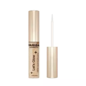Жидкие тени для век с глиттером Parisa Cosmetics Let's Glow 04 4мл