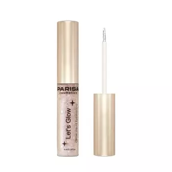 Жидкие тени для век с глиттером Parisa Cosmetics Let's Glow 06 4мл