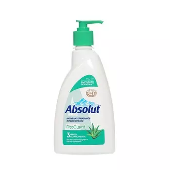 Жидкое антибактериальное мыло Absolut FitoGuard с маслом чайного дерева , алоэ и прополиса 500мл
