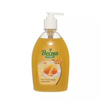 Жидкое крем - мыло Весна Молоко и мёд 500мл