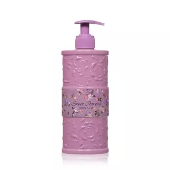 Жидкое мыло Sweet Flowers розовое 500мл