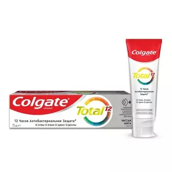 Зубная паста Colgate total Активная защита " чистая мята " 75мл