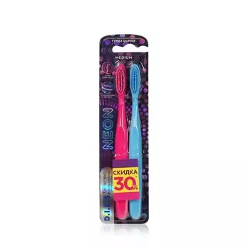 Зубная щетка D.I.E.S. Neon 1+1 средняя