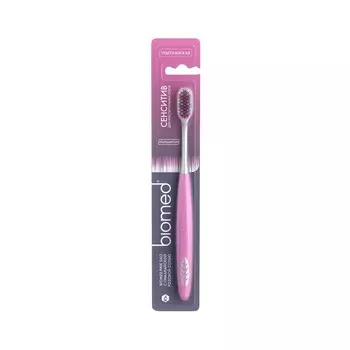 Зубная щетка для чувствительных зубов Biomed Сенситив Pink Salt ультрамягкая