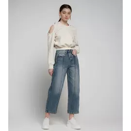 Широкие джинсы JNBY